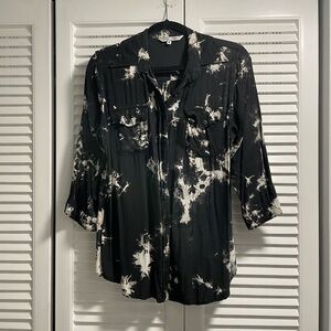 Tye Dye Button Down Blouse